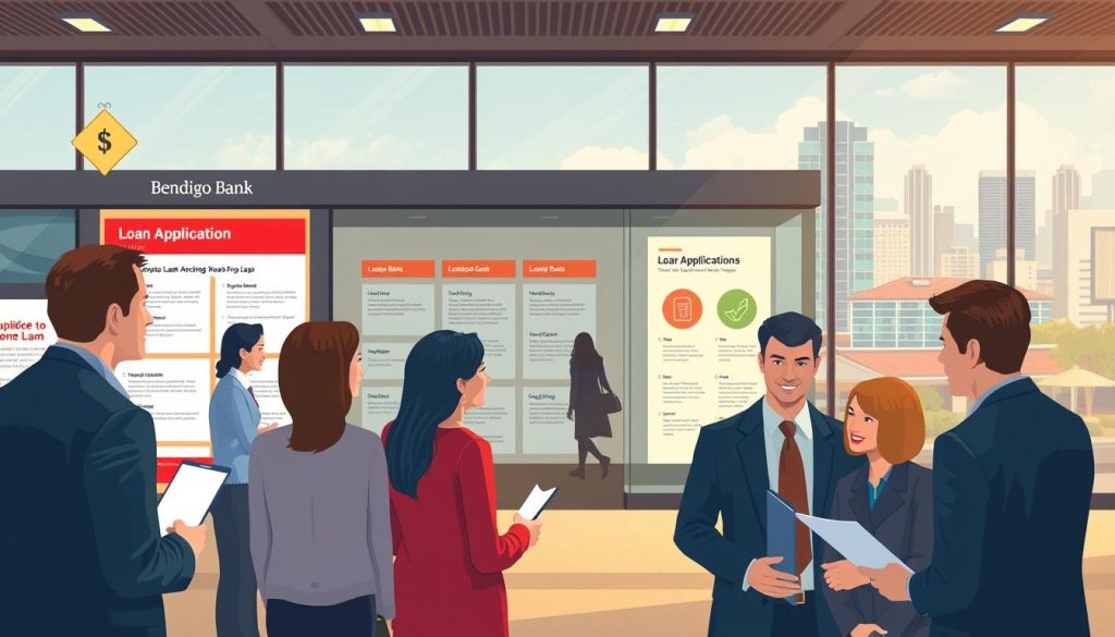 Bendigo Bank loan application paths